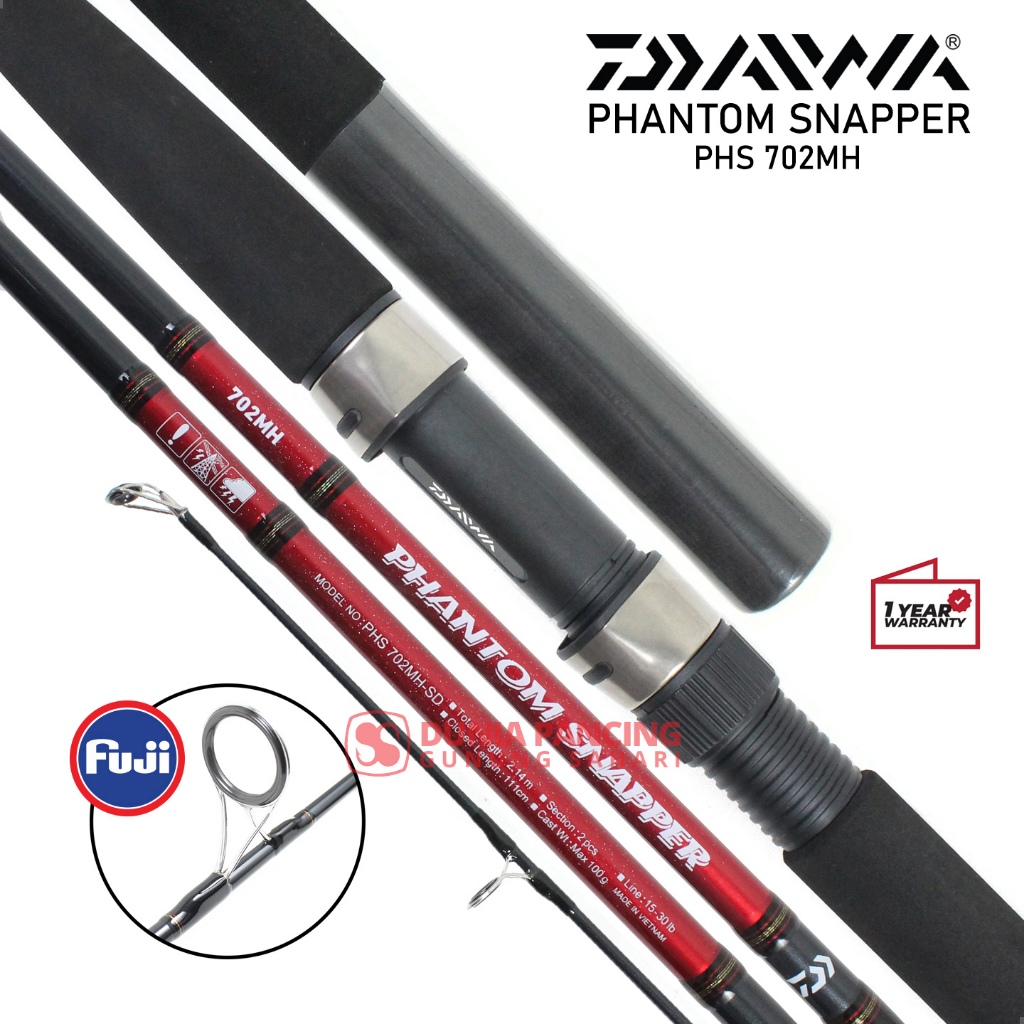 Joran Spinning Daiwa Phantom Snapper 702MH