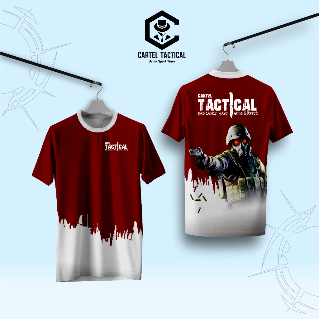Kaos Jersey Distro Tactical  Lengan Pendek (CT0404)