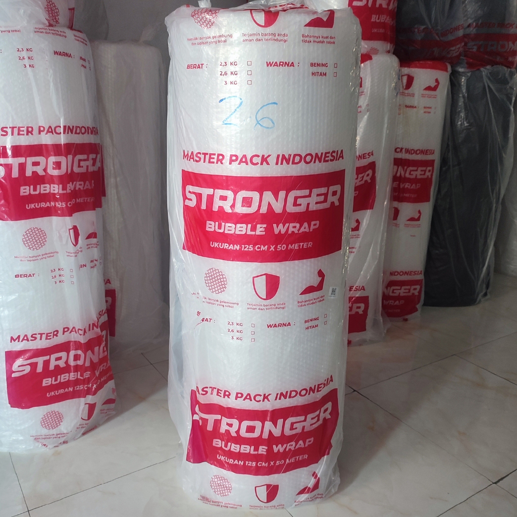 

PLASTIK BUBBLE WRAP PACKING MPI TEBAL BERAT 2,6KG - WARNA BENING