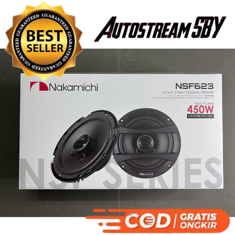 Speaker Coaxial 6 Inch Nakamichi NSF-623 | Speaker Mobil, Coaxial Mobil, Coaxial Nakamichi, Speaker 
