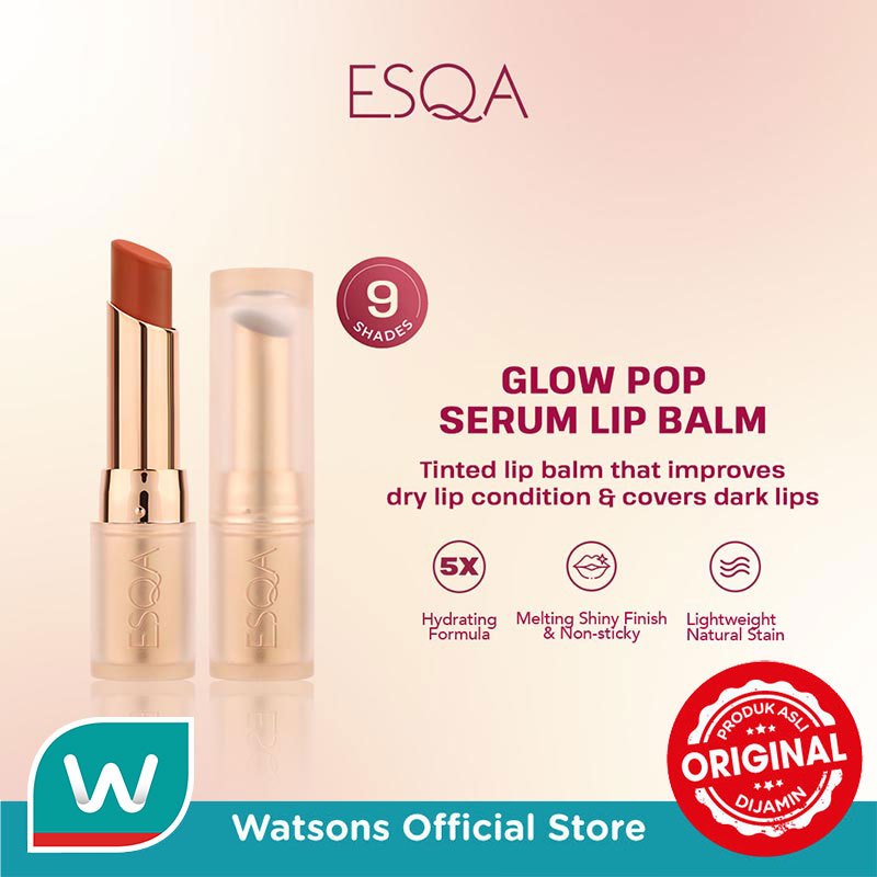 Esqa Glow Pop Serum Lip Balm Good Vibes 3g