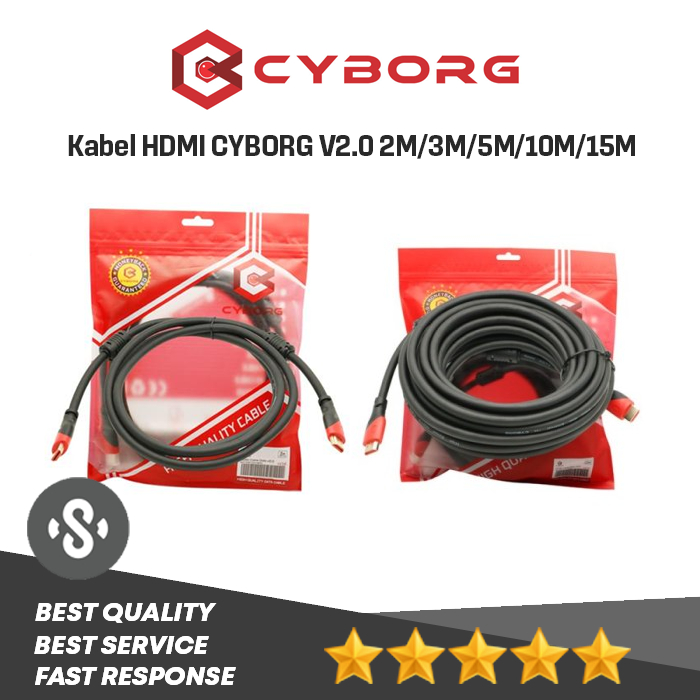 Cyborg Kabel HDMI V2.0 Kabel HDMI CYBORG V2.0 2M/3M/5M/10M/15M