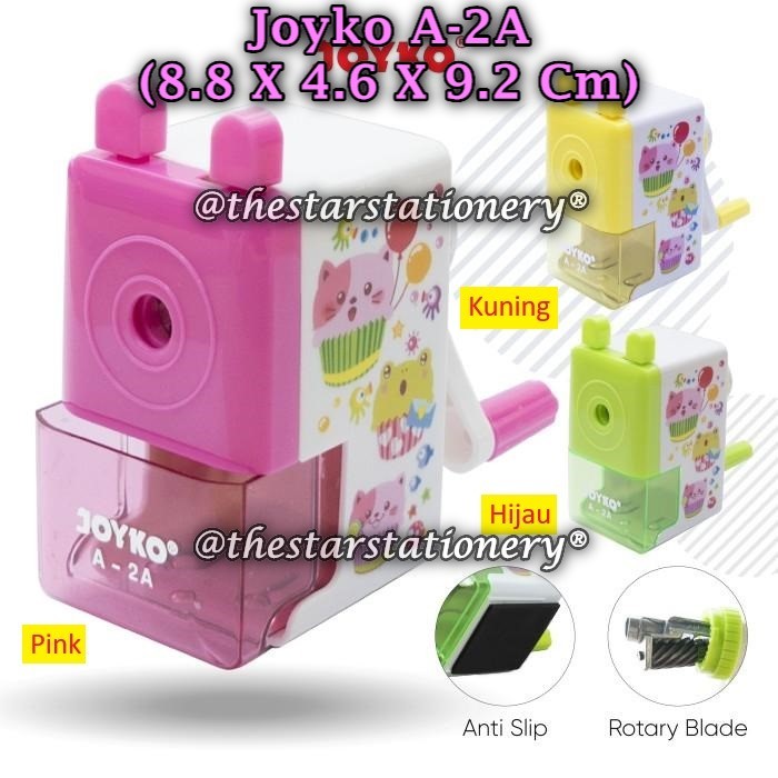 

(1 Biji) Rautan Meja Putar JOYKO A-2A Sharpener Rautan Serutan Putar Joyko A-2A (1 Biji)