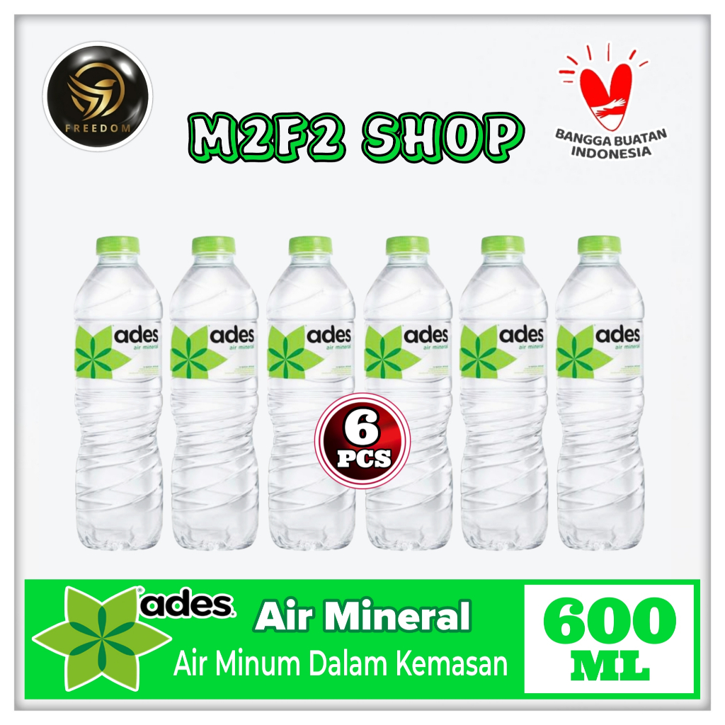 

Air Mineral Ades Botol Tanggung Pet - 600 ml (Kemasan 6 Pcs)