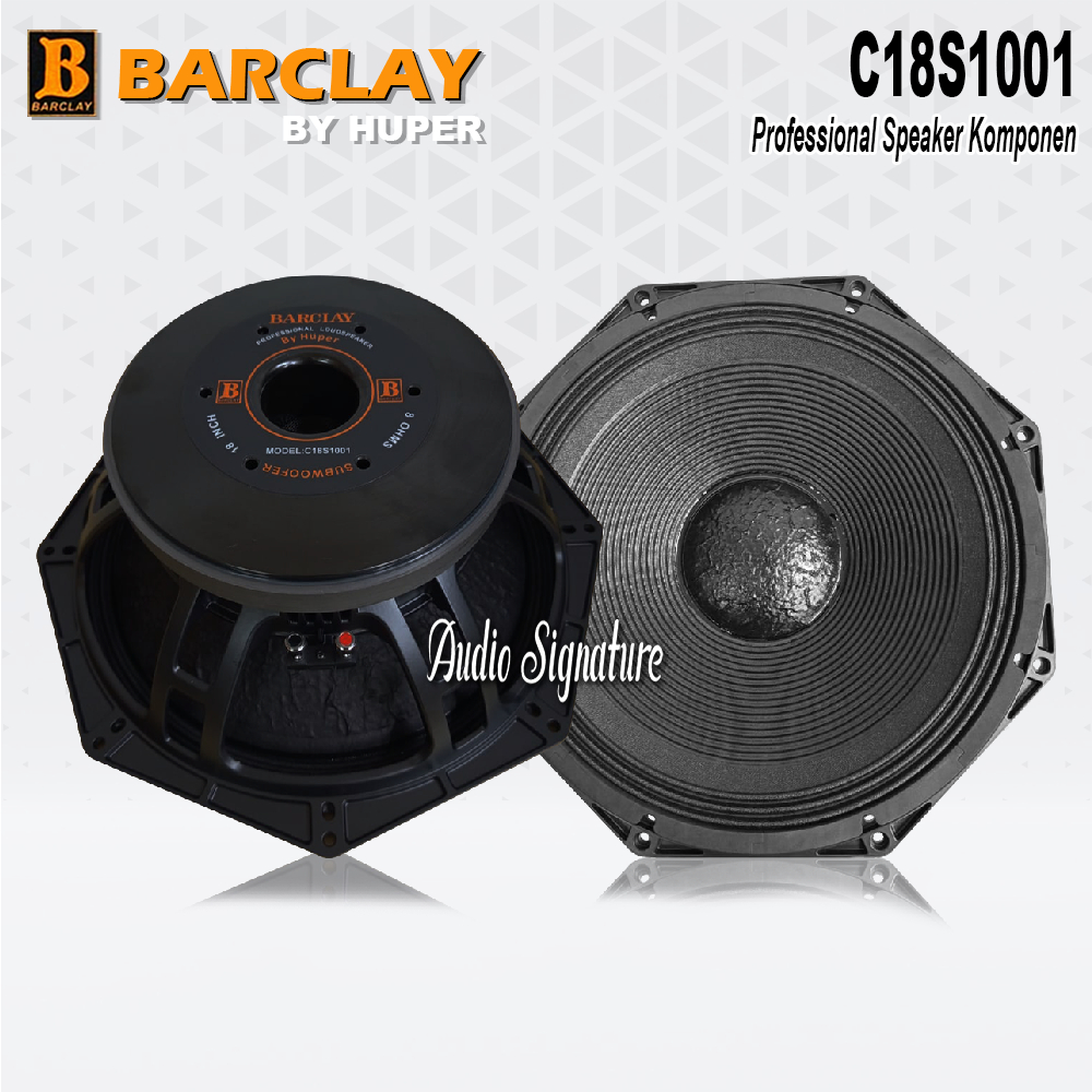 Komponen Speaker 18 Inch BARCLAY C18S1001 / C18 S1001 Original