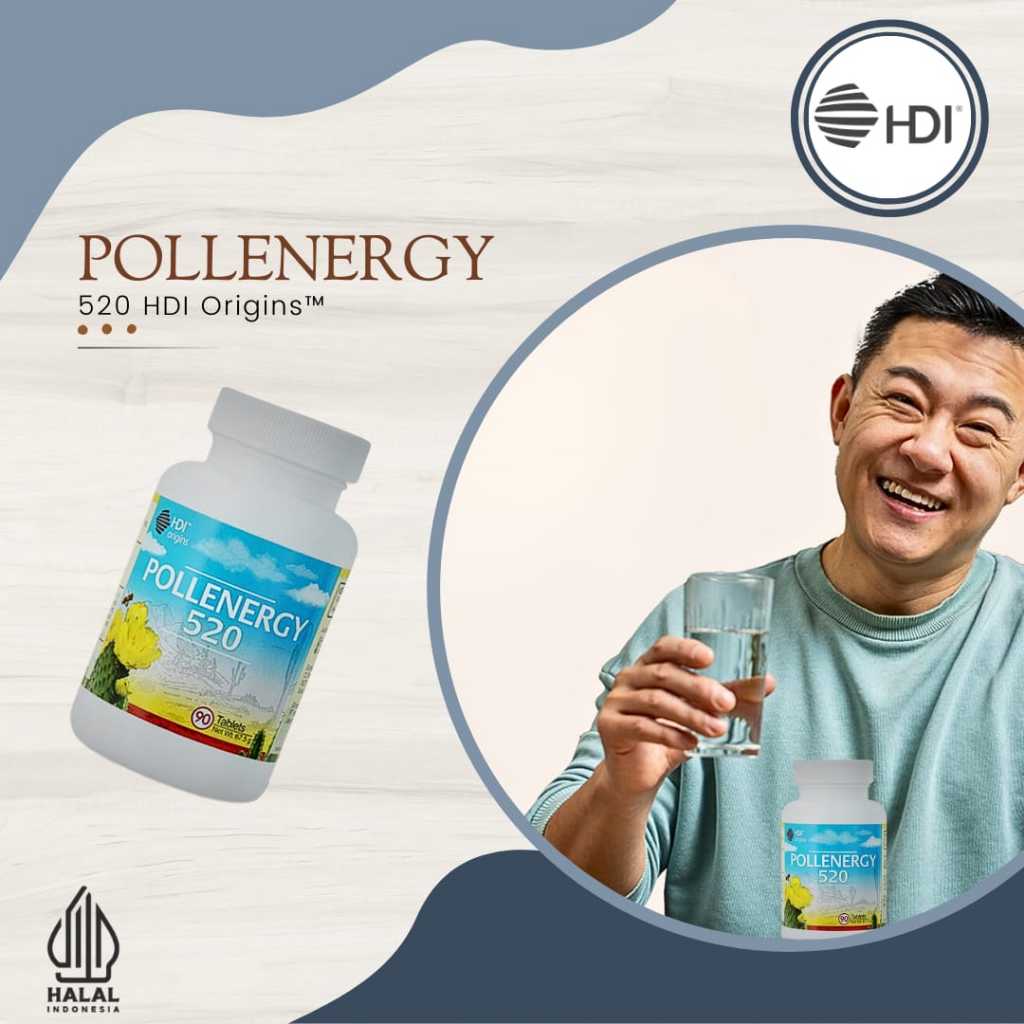 READY HDI Suplemen Energi HDI Origins™ Pollenergy 520 ( Original HDI Origins™ ) ORIGINAL 100%