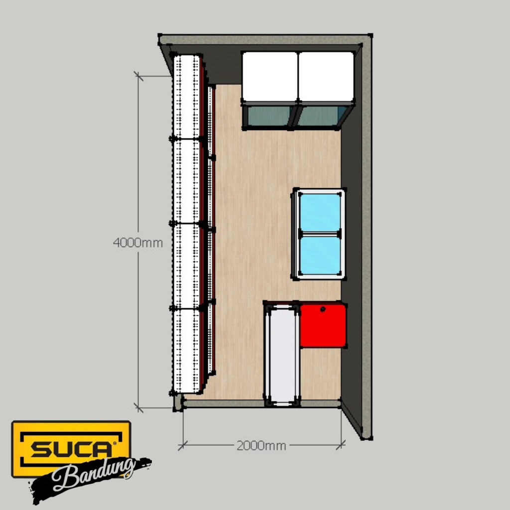 Rak Minimarket Paket Luas 2x4m