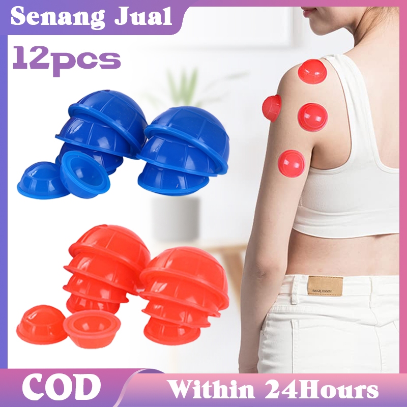 Set Kop Bekam Karet Silikon 12 Buah - Berbagai Spesifikasi Alat Bekam - Mudah Dioperasikan Alat Kop 