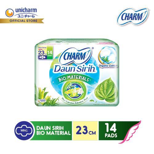 [Bio Material] Charm Pembalut Daun Sirih + 23cm Wing 14 pads
