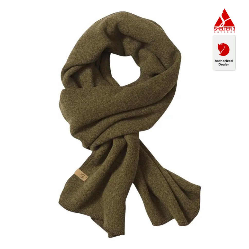 Syal Fjallraven Lappland Fleece Scarf Original - Fjallraven Syal Lappland Fleece Scarf Dark Olive