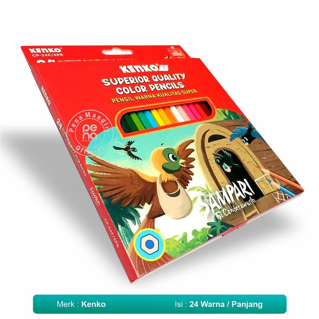 

Pensil Warna Color Pencil CP-24F-SPR Sampari (1SET) KENKO 24 Warna