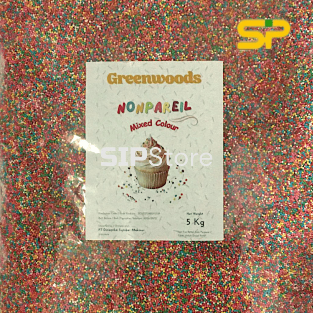 

GREENWOODS Springkles 5 kg / Springkles Warna-Warni Kecil / Hiasan Kue / Topping Kue 5 kg