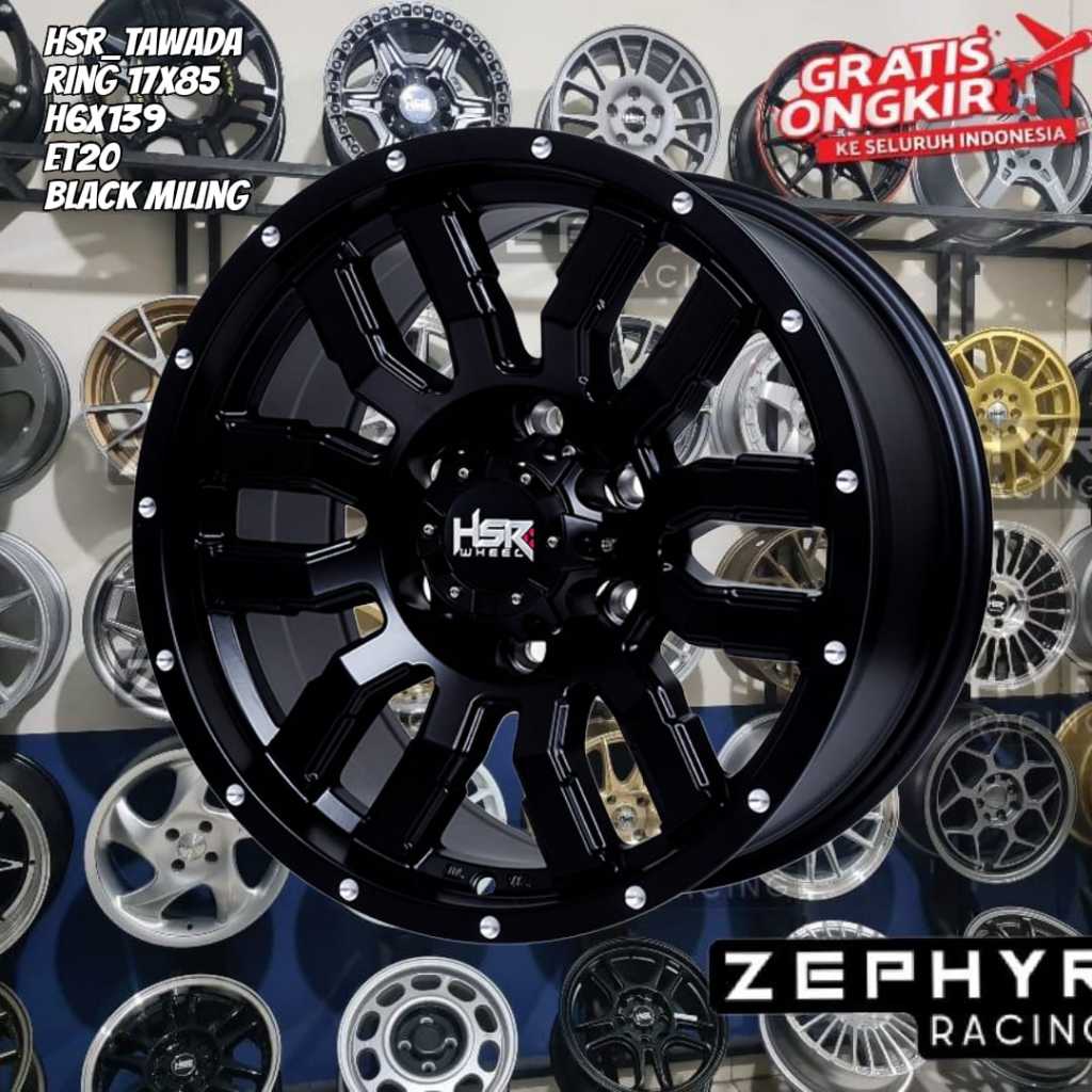 VELG hsr r17 type tawada r17 untuk Grand Fortuner , Fortuner , Hardtop , Hilux DC ring 17