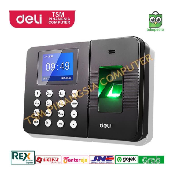 Deli E3960 Mesin Absensi Sidik jari - Fingerprint - Finger print