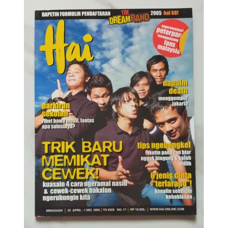 Majalah Hai 25 April 2005 : Peterpan Visit Malaysia - Dewa 19 - Valentino Rossi - Ari Lasso