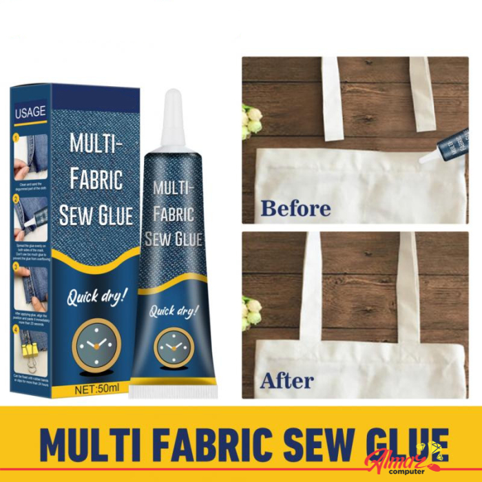 

Cairan Liquid Lem Perekat Kain Kulit Sew Glue 50ml - N256 - Dark Blue