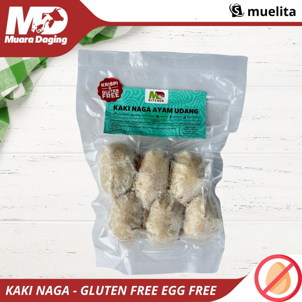 

MD KITCHEN KAKI NAGA AYAM UDANG 6's - GLUTEN & EGG FREE