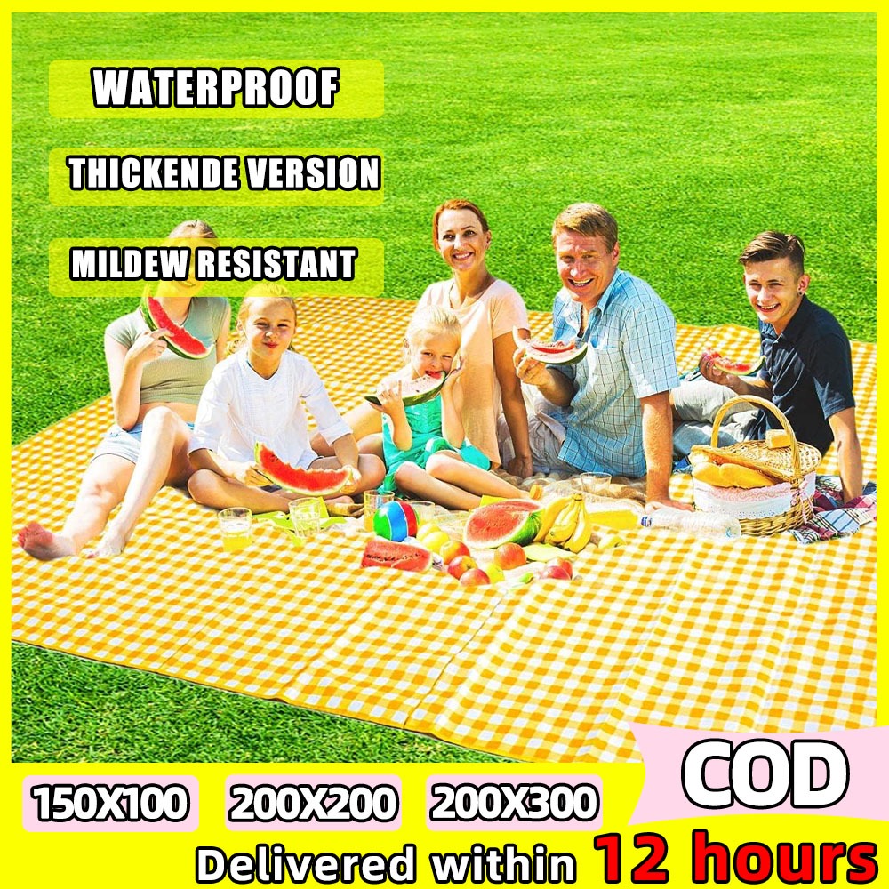 【Stok Tersedia】 tikar piknik lipat jumbo tikar kain piknik tikar piknik jumbo tikar lipat piknik wat