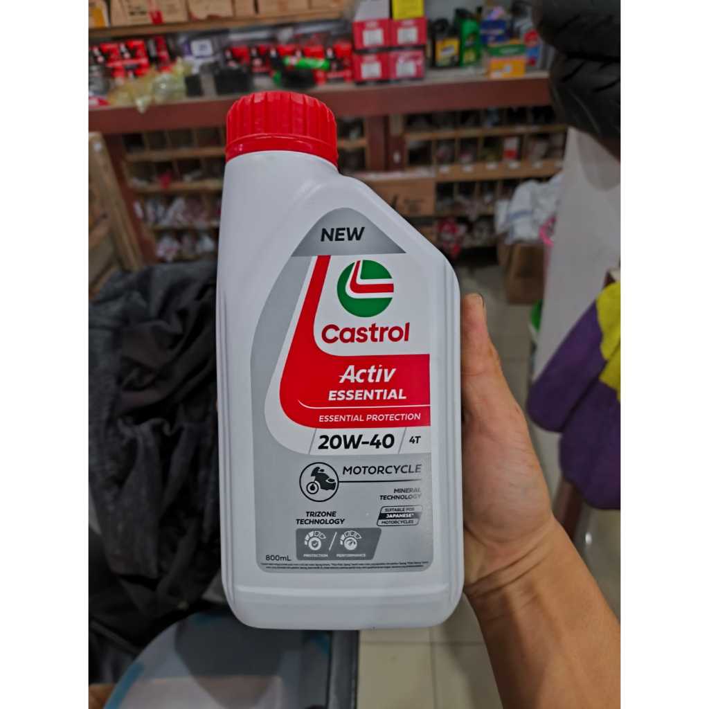Oli Mesin Castrol Active Essential 20W-40 800 ml / Oli Castrol Go 20W-40 0.8 Ltr