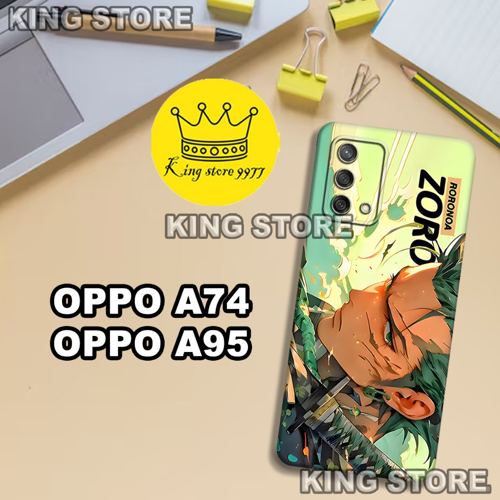 (KS2)  Softcase karet untuk OPPO A74 - OPPO A95 Motif gambar karakter Anime/casing OPPO A74 - OPPO A
