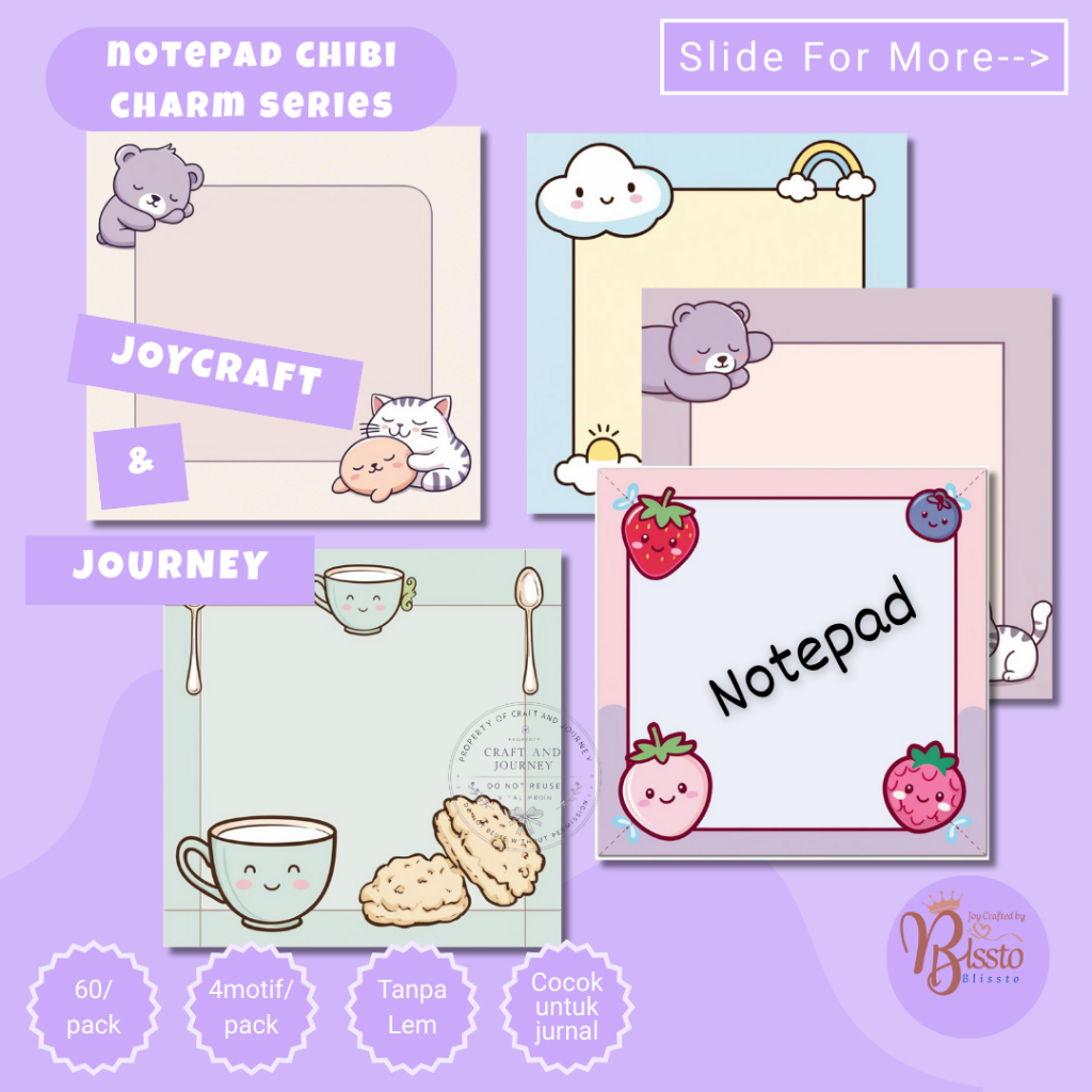 

Notepad | Sticky Note Tanpa Lem | Catatan Kecil | Block Note | Note Mini 8cm x 8 cm
