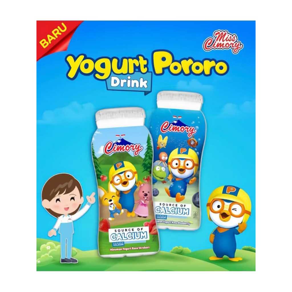 

Khusus Instan. Cimory Yogurt Drink 65ml Strawberry dan Blueberry