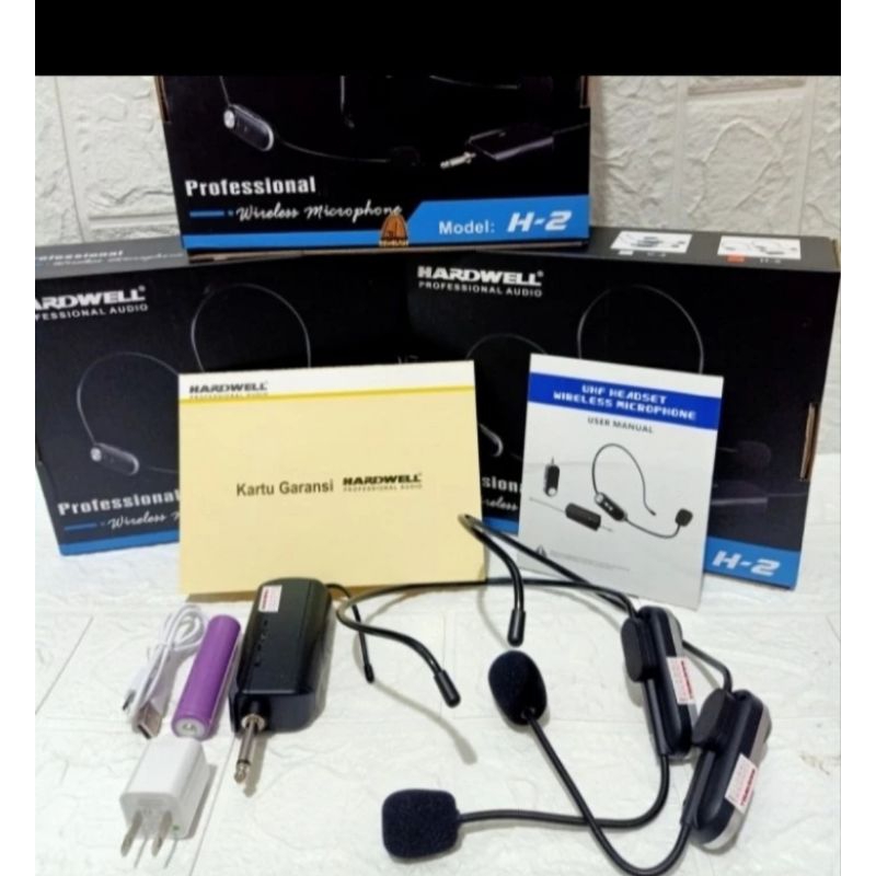hot deal mic wireless hardwell h2 mic bando hardwell h2 originl