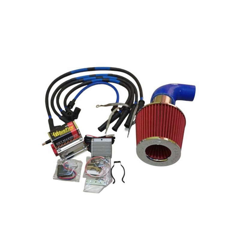 Paket Racing Mobil Suzuki Jimny | Paket Open Filter Udara Mobil Jimny | Kabel Busi Blue Thunder + Gr