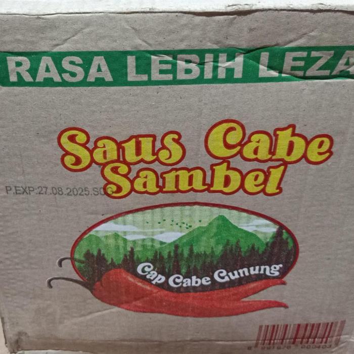 

Saus Cabe Sambel Cabe Gunung 600ml x 12 Botol