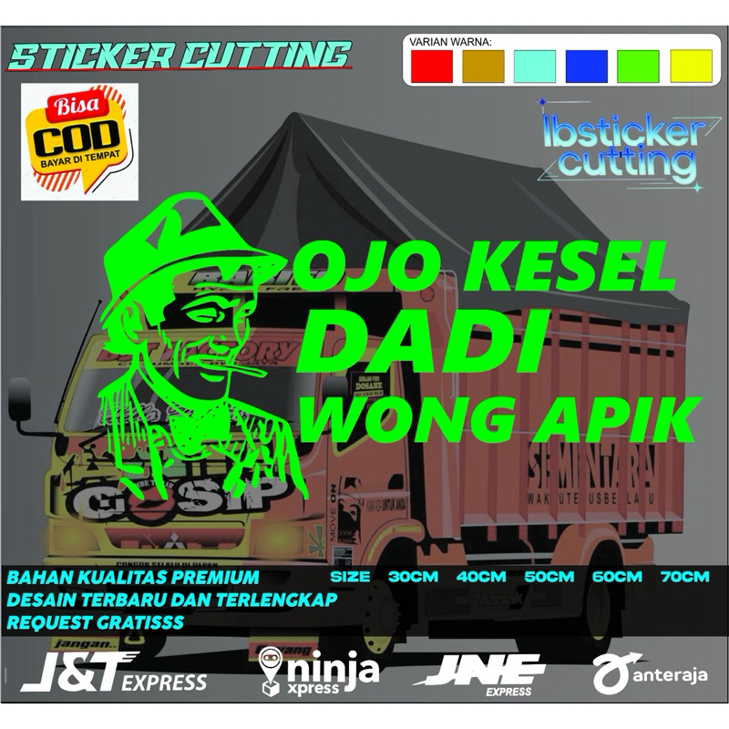 

sticker kata kata Ojo kesel dadi wong Apik