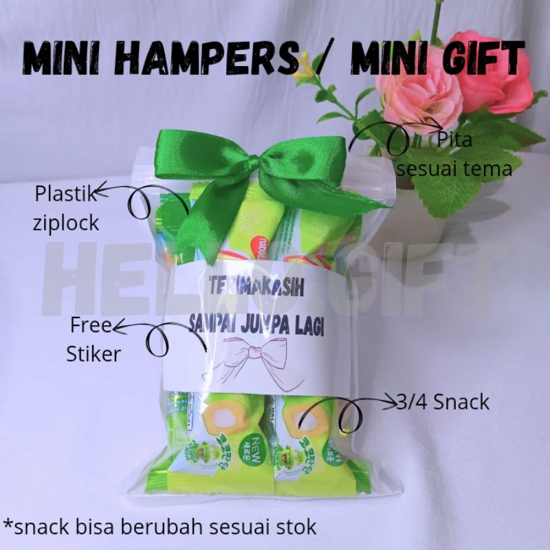 

Mini Gift/Mini Snack ulang tahun/Mini Hampers/HIJAU