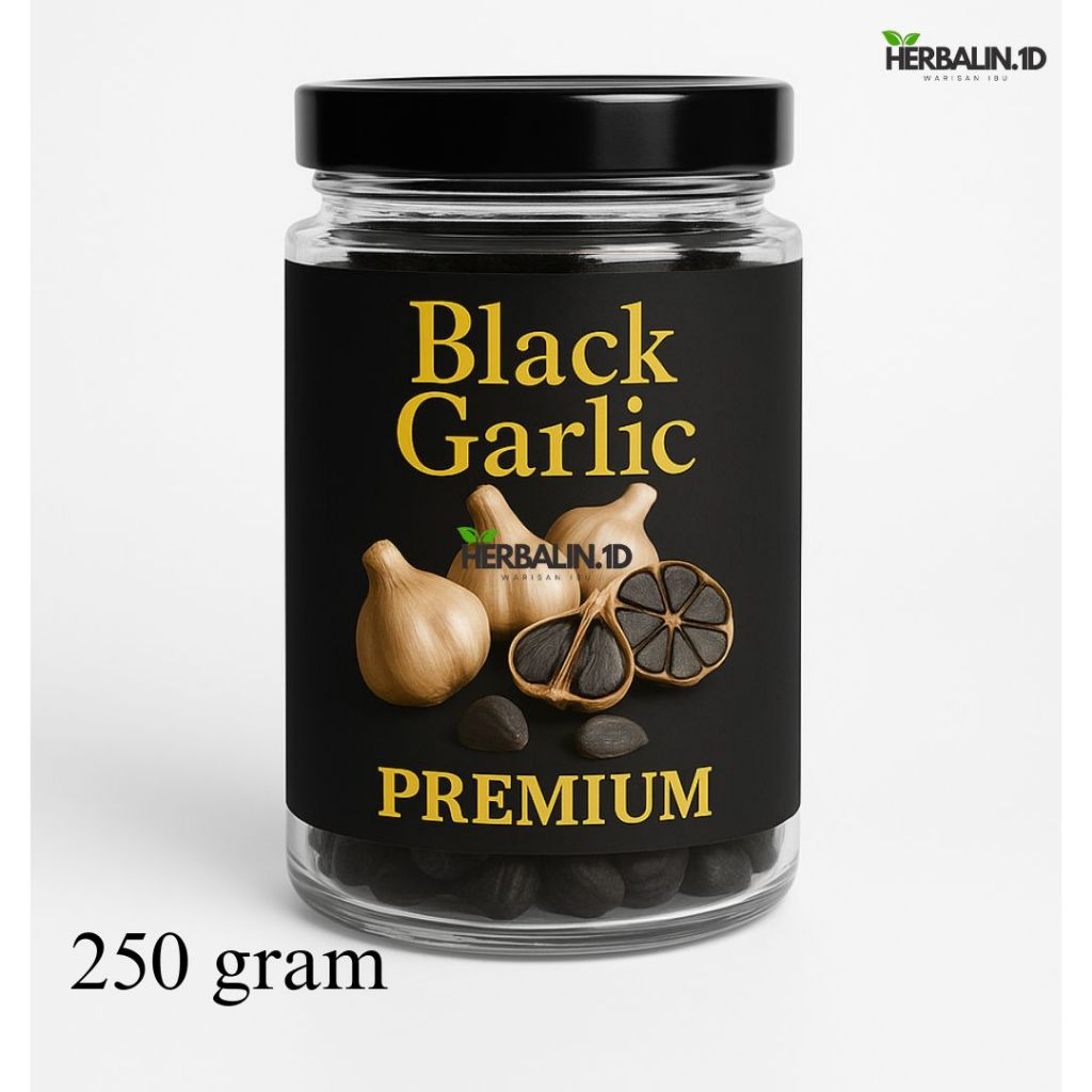 

Black Garlic Kating 250gram / Bawang Hitam Kating Premium / Bawang Hitam Herbal