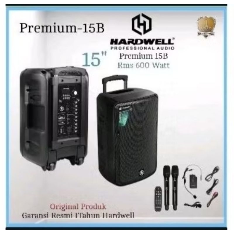 Speaker aktif portable hardwell 15 inch premium 15b