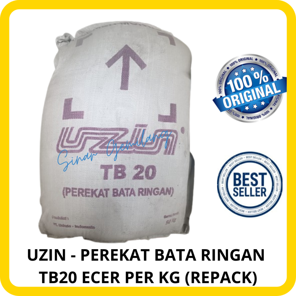 UZIN - PEREKAT BATA RINGAN TB-20 ECER PER KG (REPACK)