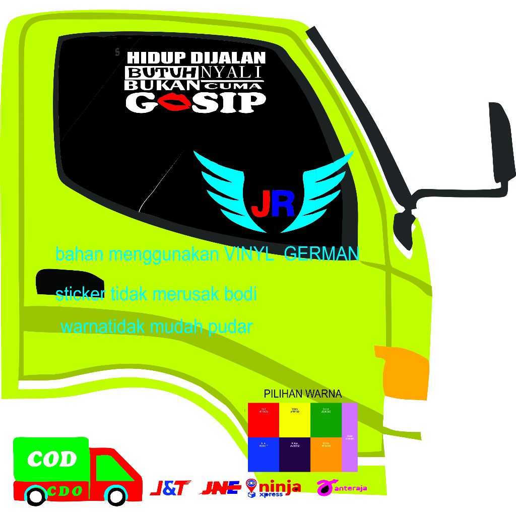 stiker kaca mobil truk pikc up stiker kaca pintu mobil truk