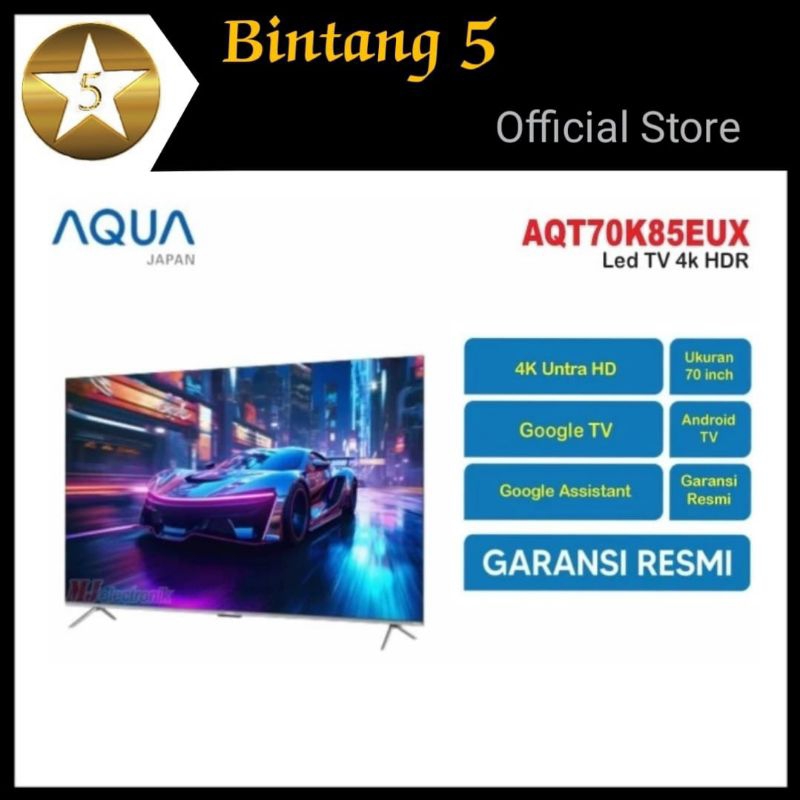 AQUA AQT70K85EUX Google TV 70 inch Android TV 70" AQUA AQT70K85 Smart TV 70 inch DIGITAL
