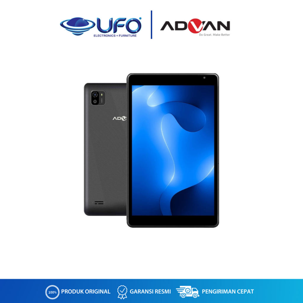 ADVAN XTab | Dual Sim Card 4G LTE 4/64 GB Quadcore T310 | Android 13 | Garansi Resmi 1 Tahun
