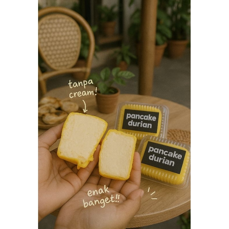 

Pancake Durian Tanpa Cream Full Daging Durian