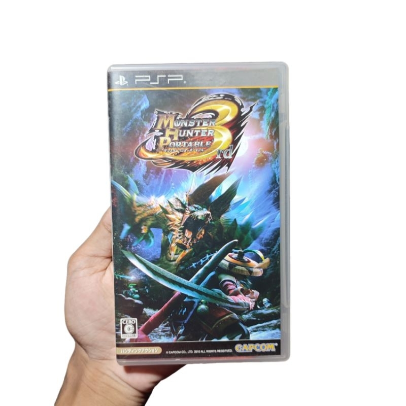 kaset umd game PSP Monster Hunter Portable 3 Region Japan