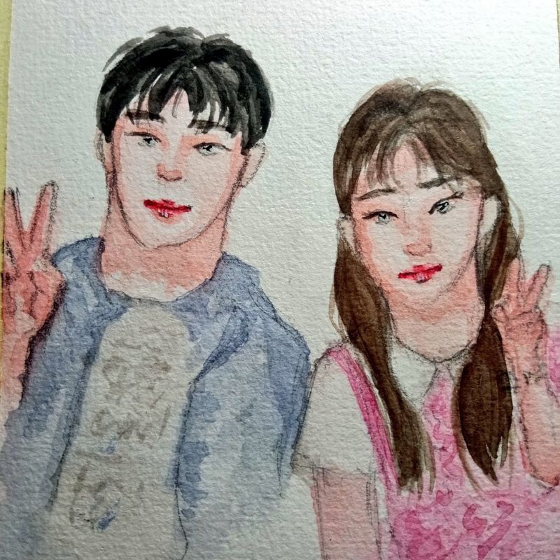 

GAMBAR WATERCOLOR CUSTOM UNTUK GIFT ULTAH DAN GRADUATION/PRE-ORDER