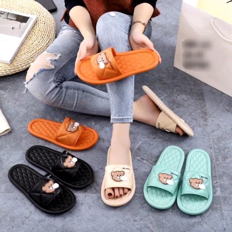 sandal wanita model kokop pres sablon balon