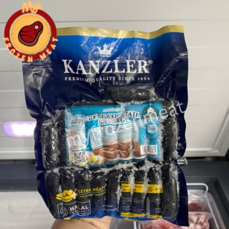 

Kanzler beef cocktail sausage sosis 250gr