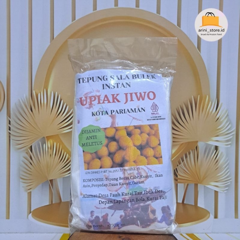 

TEPUNG SALA LAUAK / TEPUNG SALA BULEK UPIAK JIWO 250GR ASLI PARIAMAN