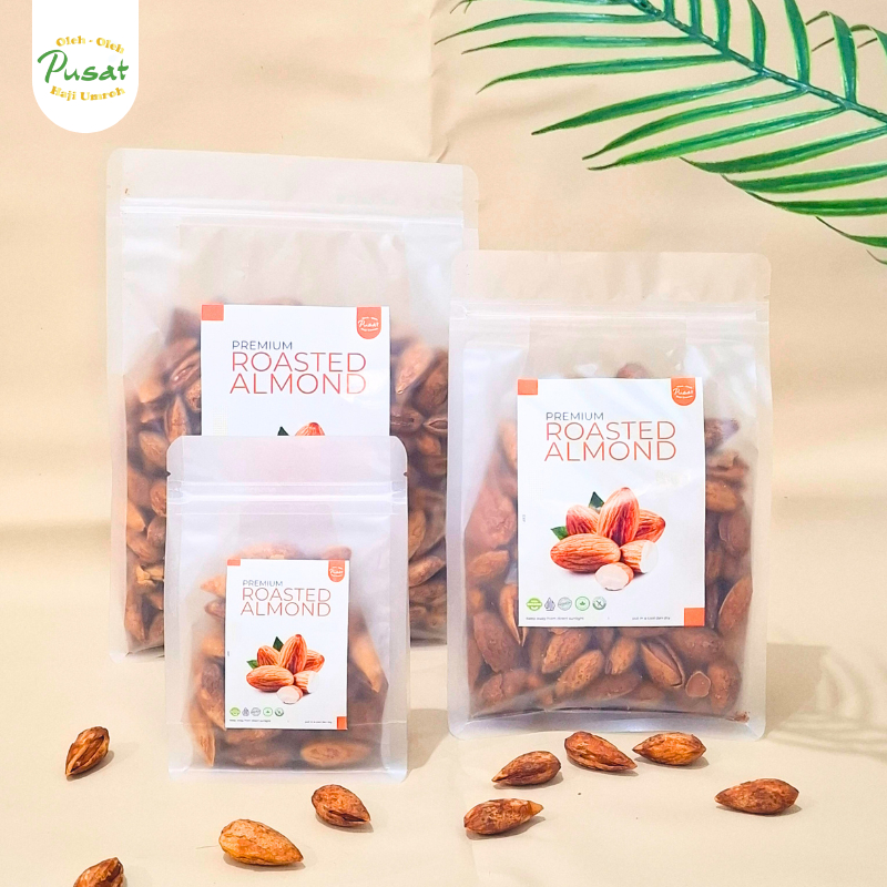 

Kacang Almond Susu Panggang Premium Kemasan Pouch Cocok Oleh-oleh Haji Umroh
