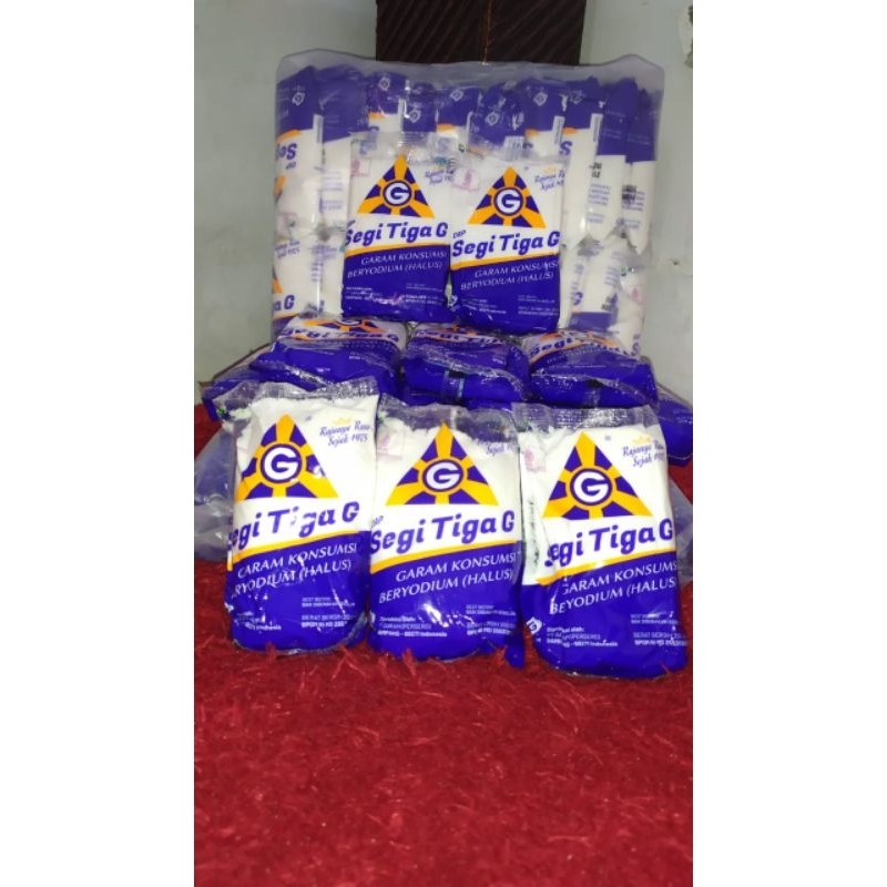 

Garam Segi Tiga G - Garam Konsumsi Beryodium (Halus) 200g