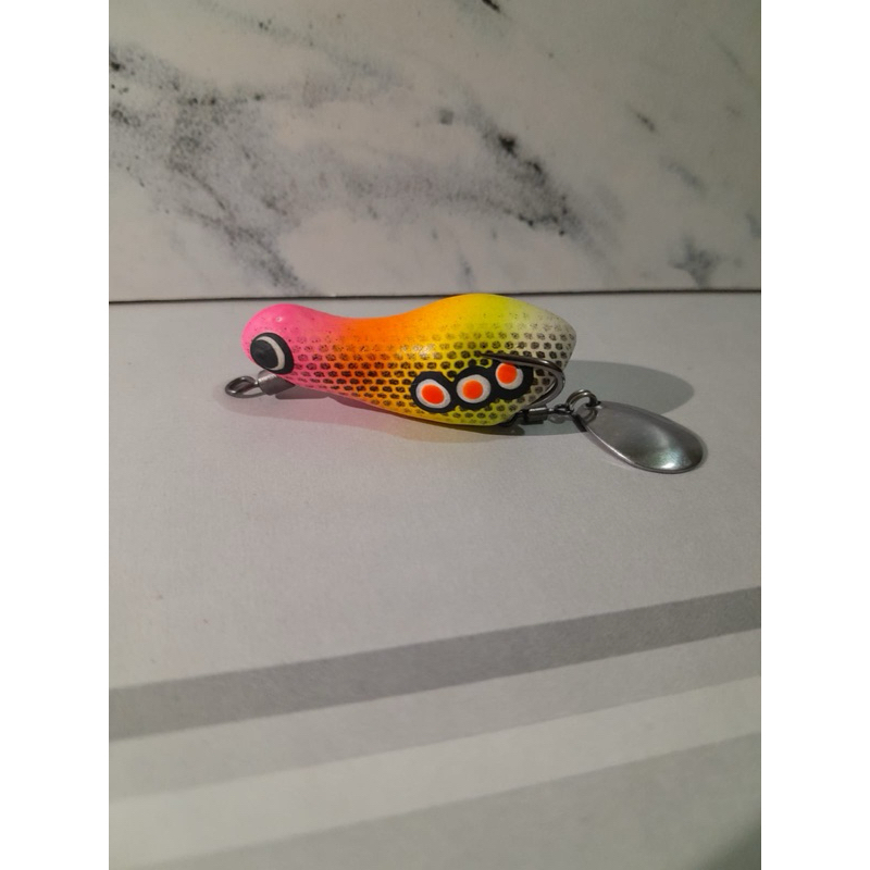 Orderan putra klana, Soft frog 3cm, 3,5cm , 4cm umpan pancing anti moncel untuk casting ikan gabus p