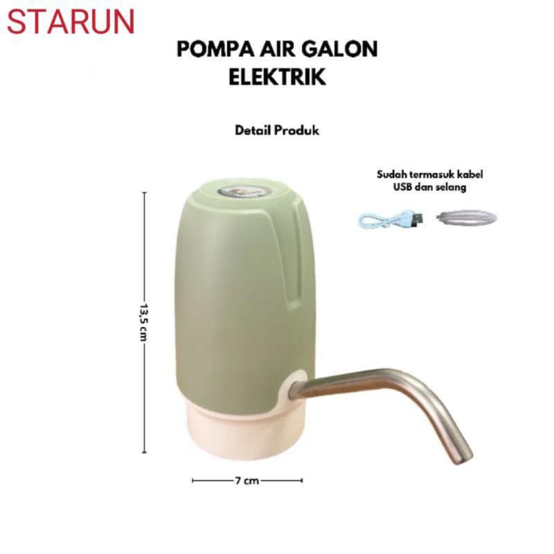 ZUNEASHOP - /POMPA GALON ELEKTRIK LED / SEDOT AIR GALON