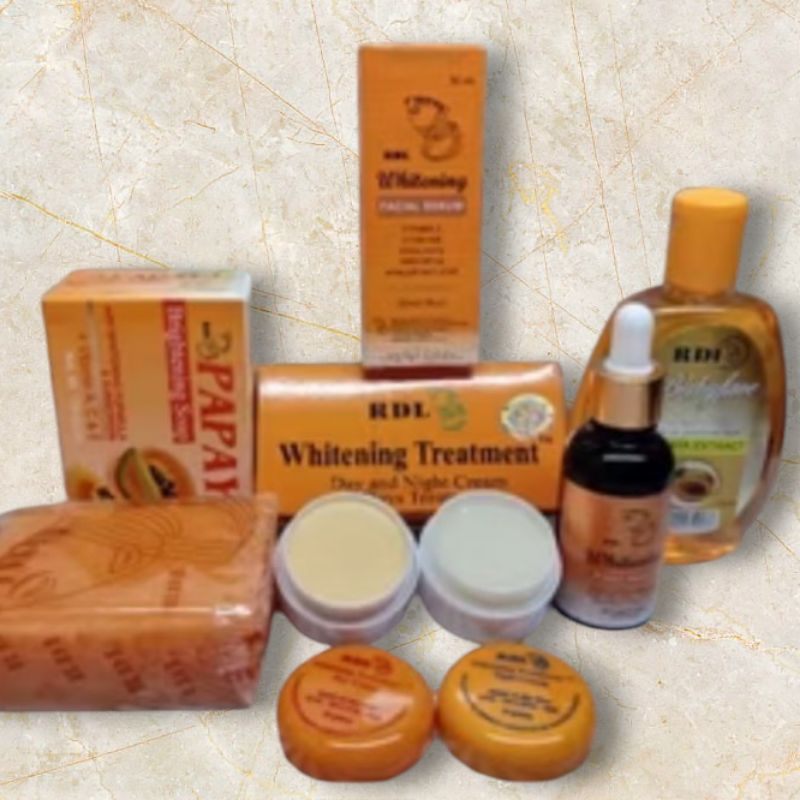 paket Cream RDL  Whitening Treatment Day and Night Cream 8 days treatment  set 5in1 dan ecer