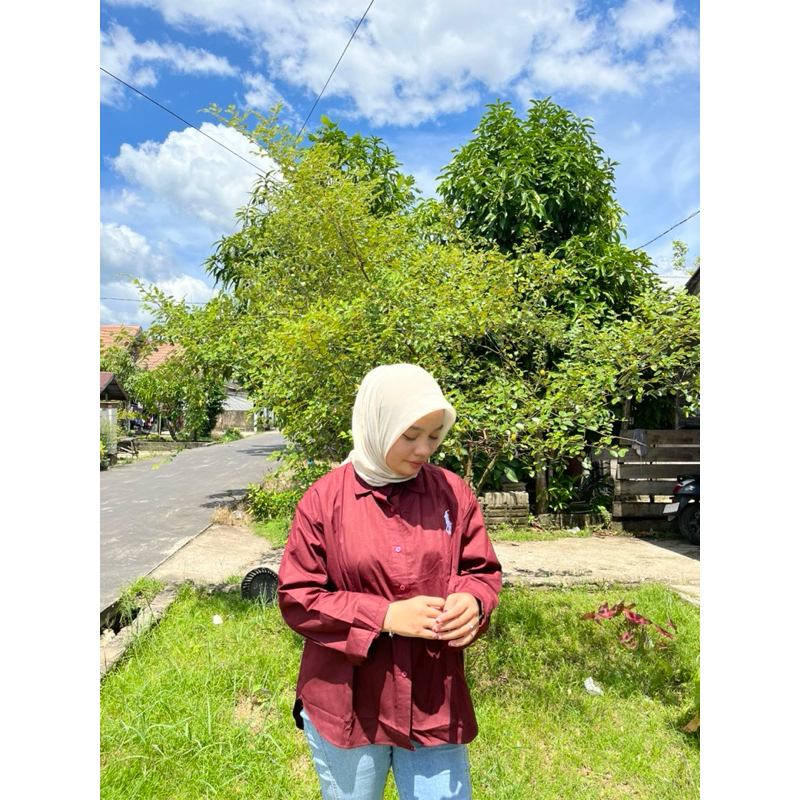 KEMEJA OVERSIZE / KEMEJA POLOS / KEMEJA GIORDANO / KEMEJA WANITA