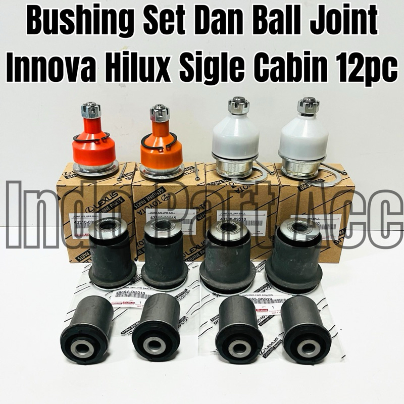 Bushing Arm Set - Ball Joint Toyota Innova Hilux Sigle Cabin 2005 2006 2007 2008 2009 2010 2011 2012